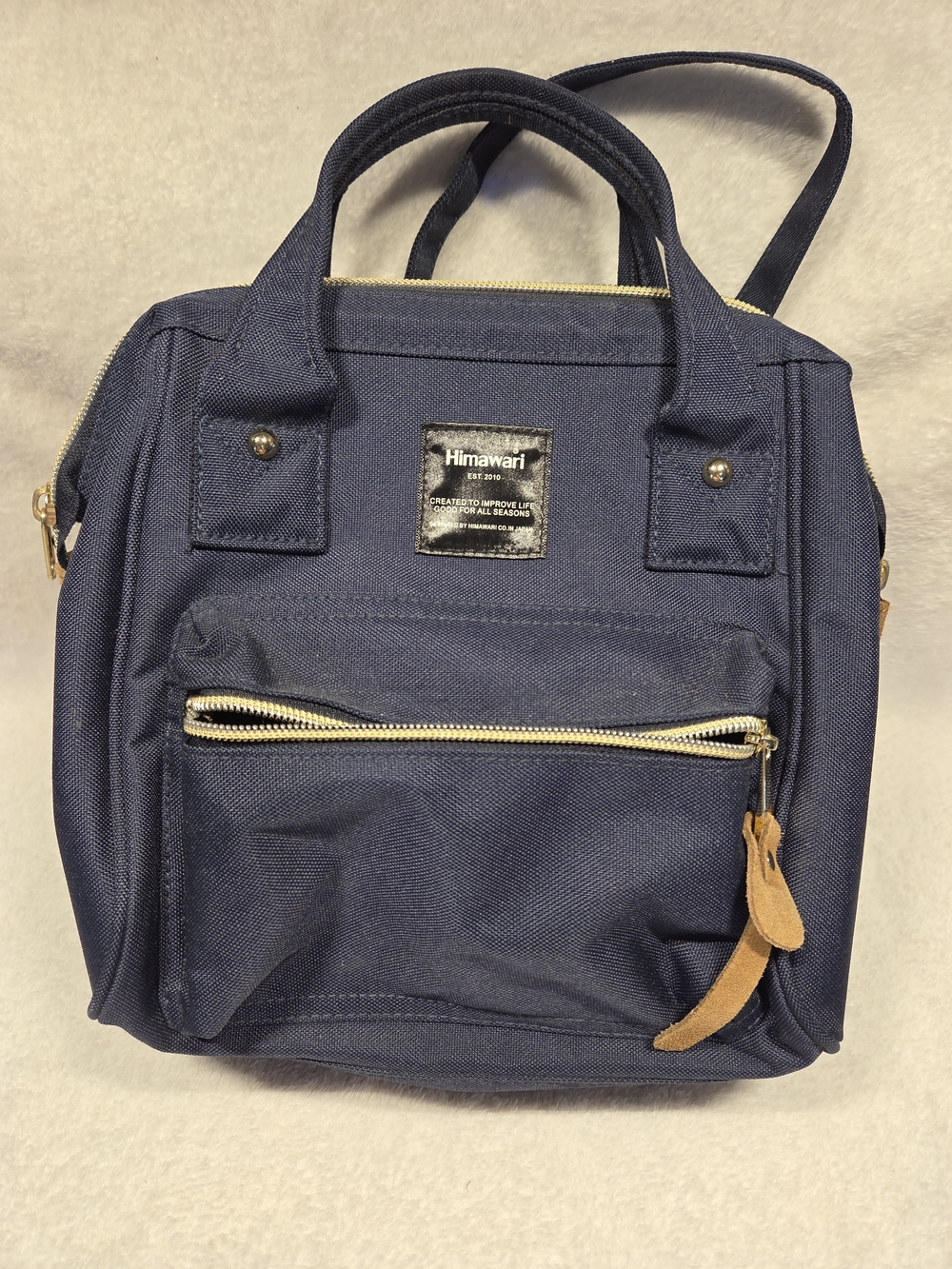 Himawari Mini Backpack / Tote Bag - Navy Blue